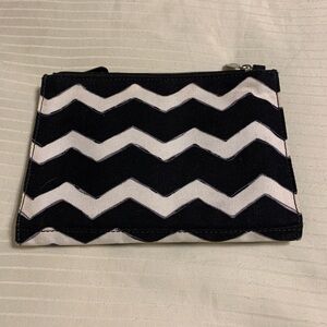 Thirty-0ne black and white wristlet/clutch